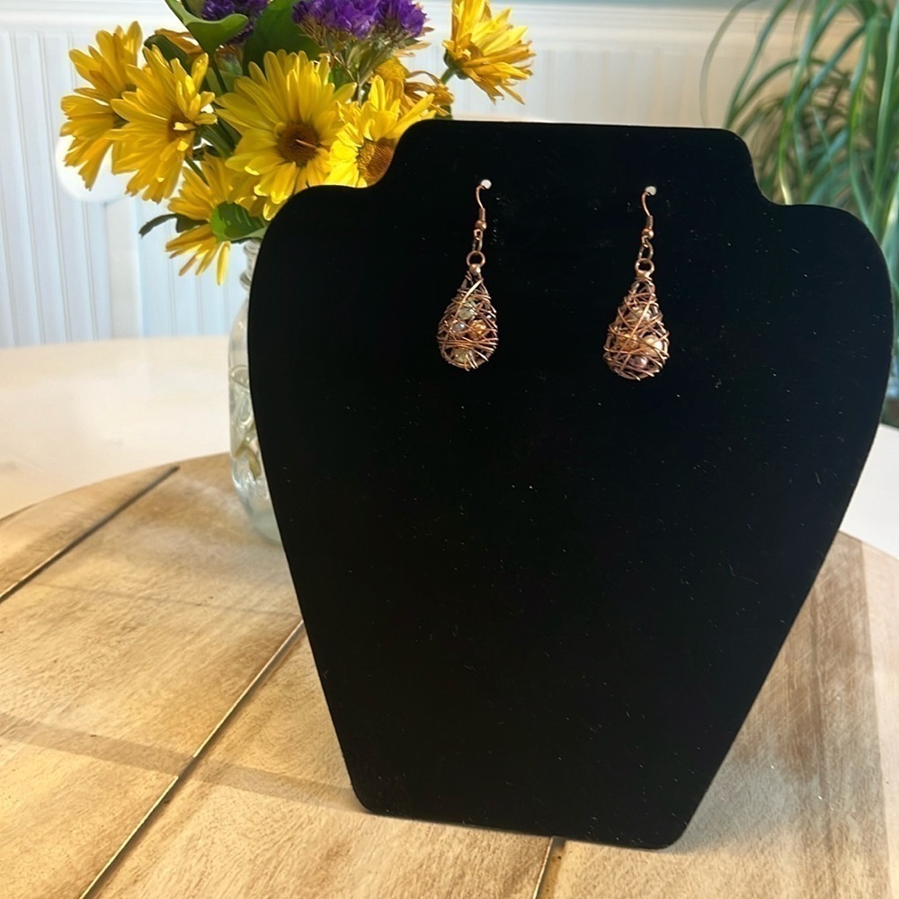 New - Handmade Copper Wire Earrings